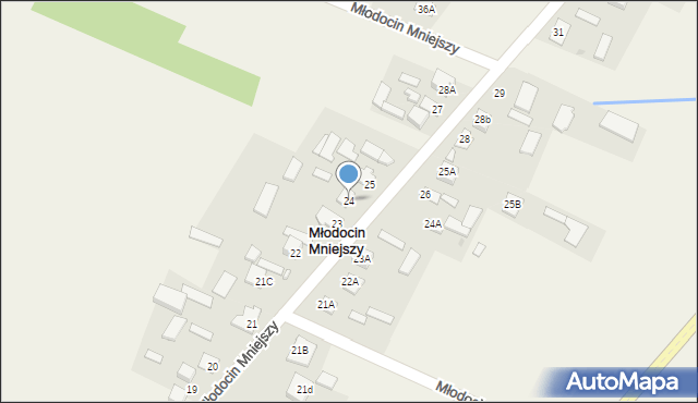Młodocin Mniejszy, Młodocin Mniejszy, 24, mapa Młodocin Mniejszy