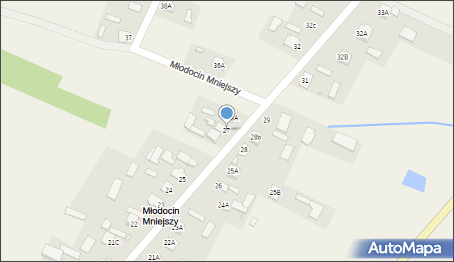 Młodocin Mniejszy, Młodocin Mniejszy, 27, mapa Młodocin Mniejszy