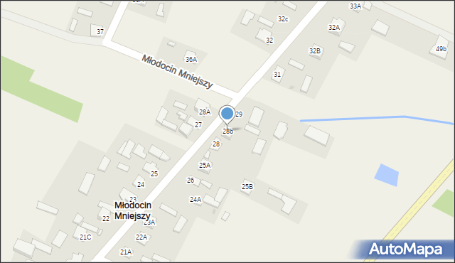 Młodocin Mniejszy, Młodocin Mniejszy, 28b, mapa Młodocin Mniejszy