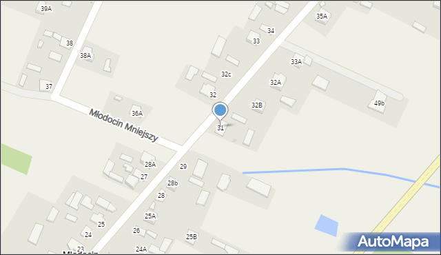 Młodocin Mniejszy, Młodocin Mniejszy, 31, mapa Młodocin Mniejszy