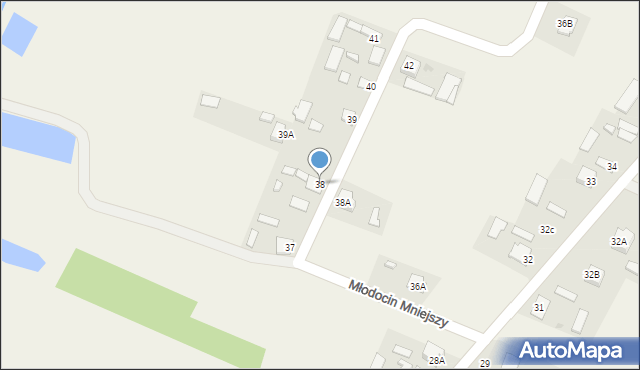 Młodocin Mniejszy, Młodocin Mniejszy, 38, mapa Młodocin Mniejszy