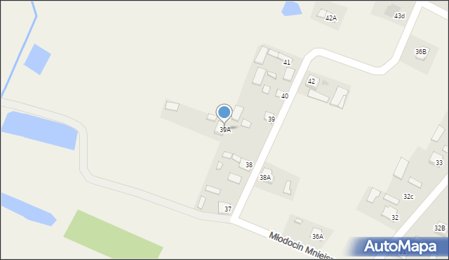 Młodocin Mniejszy, Młodocin Mniejszy, 39A, mapa Młodocin Mniejszy