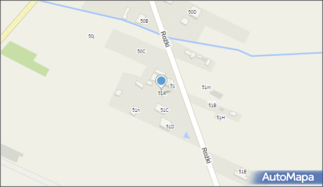 Młodocin Mniejszy, Młodocin Mniejszy, 51A, mapa Młodocin Mniejszy