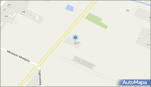 Młodocin Mniejszy, Młodocin Mniejszy, 51s, mapa Młodocin Mniejszy