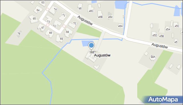 Młodocin Mniejszy, Młodocin Mniejszy, 58B, mapa Młodocin Mniejszy