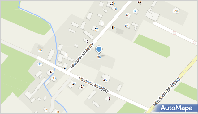 Młodocin Mniejszy, Młodocin Mniejszy, 5b, mapa Młodocin Mniejszy