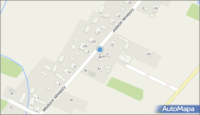 Młodocin Mniejszy, Młodocin Mniejszy, 9A, mapa Młodocin Mniejszy