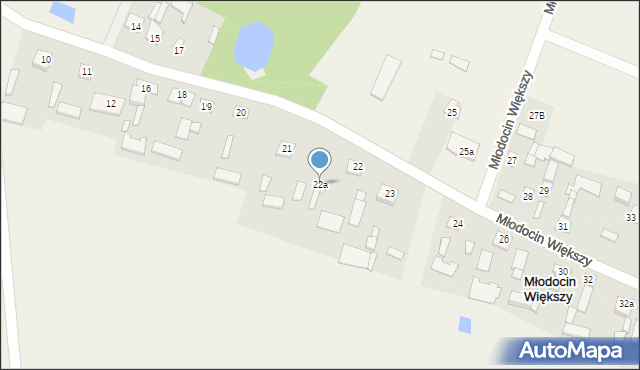 Młodocin Większy, Młodocin Większy, 22a, mapa Młodocin Większy