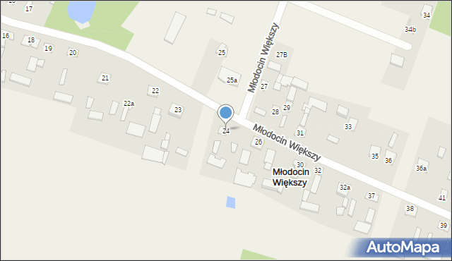 Młodocin Większy, Młodocin Większy, 24, mapa Młodocin Większy