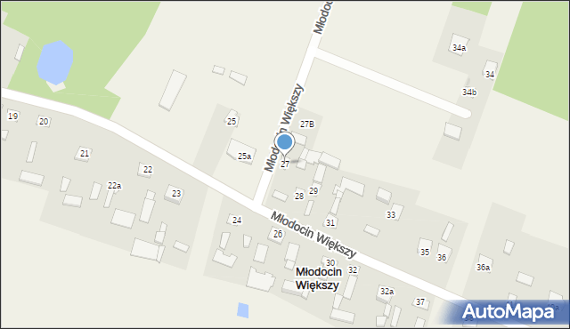 Młodocin Większy, Młodocin Większy, 27, mapa Młodocin Większy