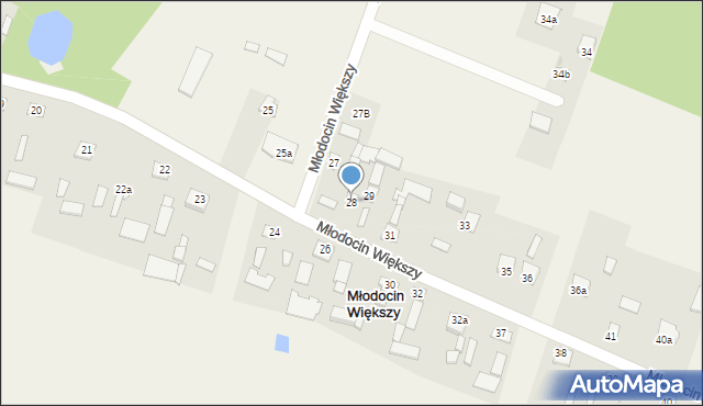 Młodocin Większy, Młodocin Większy, 28, mapa Młodocin Większy