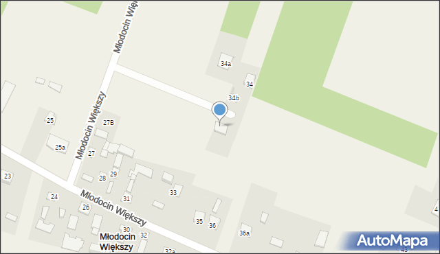 Młodocin Większy, Młodocin Większy, 35a, mapa Młodocin Większy