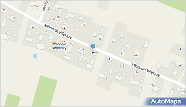 Młodocin Większy, Młodocin Większy, 37, mapa Młodocin Większy