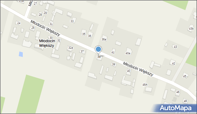 Młodocin Większy, Młodocin Większy, 38, mapa Młodocin Większy
