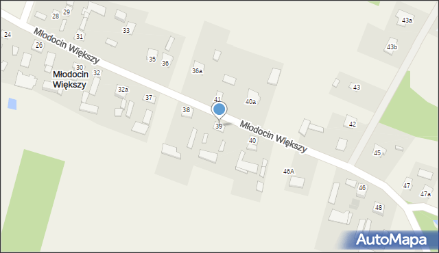 Młodocin Większy, Młodocin Większy, 39, mapa Młodocin Większy