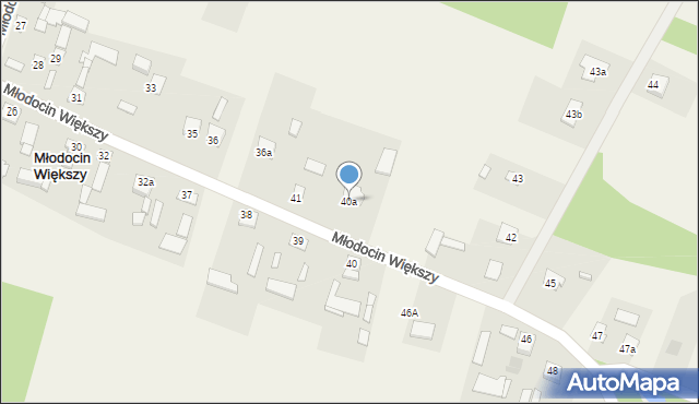 Młodocin Większy, Młodocin Większy, 40a, mapa Młodocin Większy