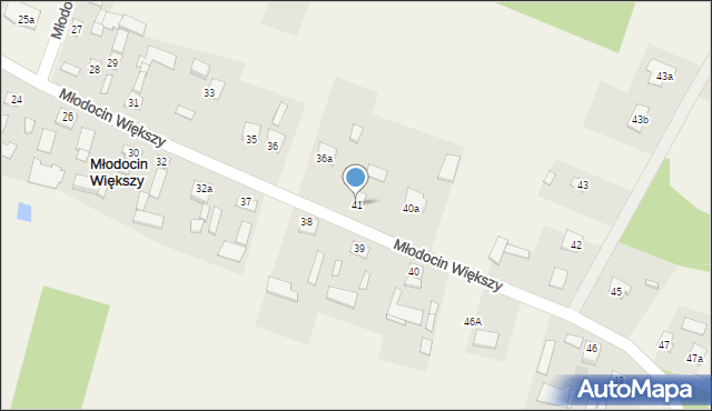 Młodocin Większy, Młodocin Większy, 41, mapa Młodocin Większy