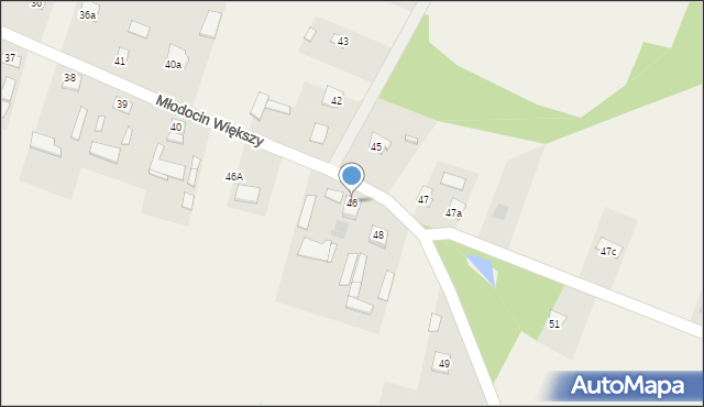 Młodocin Większy, Młodocin Większy, 46, mapa Młodocin Większy