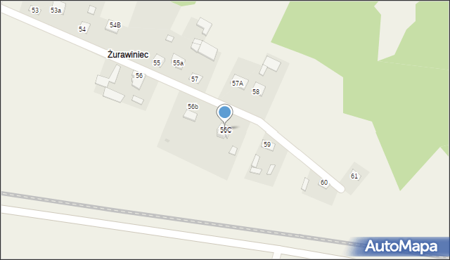 Młodocin Większy, Młodocin Większy, 56C, mapa Młodocin Większy