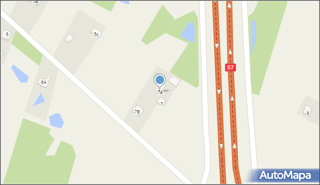 Młodocin Większy, Młodocin Większy, 7a, mapa Młodocin Większy