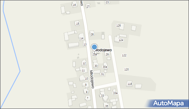 Młodojewo, Młodojewo, 23a, mapa Młodojewo