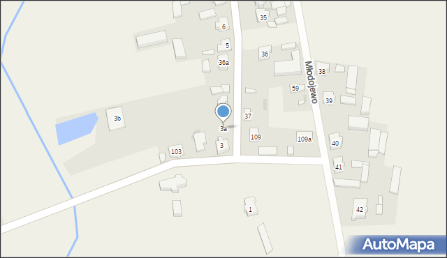 Młodojewo, Młodojewo, 3a, mapa Młodojewo
