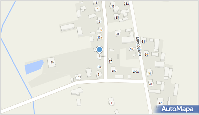 Młodojewo, Młodojewo, 4, mapa Młodojewo