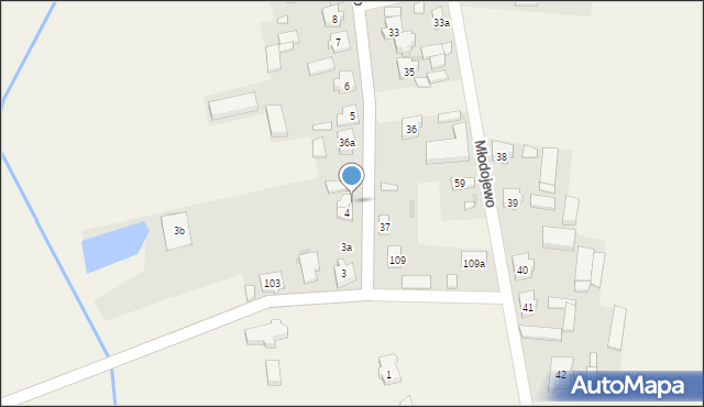 Młodojewo, Młodojewo, 4A, mapa Młodojewo