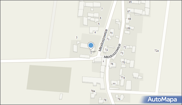 Młodoszowice, Młodoszowice, 2, mapa Młodoszowice