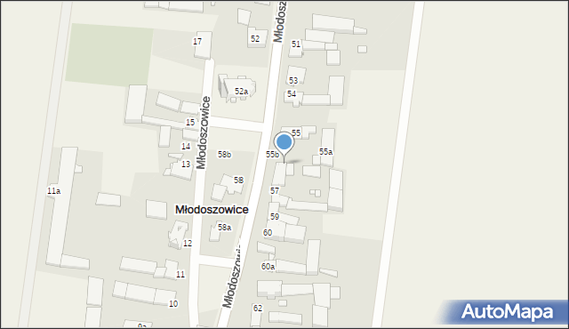 Młodoszowice, Młodoszowice, 56, mapa Młodoszowice