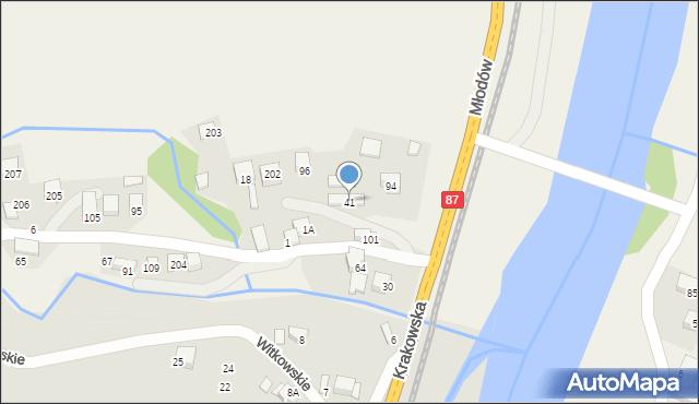 Młodów, Młodów, 41, mapa Młodów