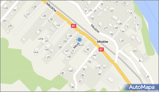 Młodów, Młodów, 77, mapa Młodów