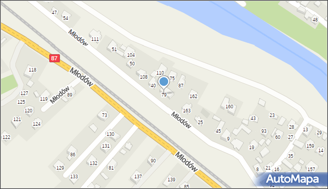 Młodów, Młodów, 79, mapa Młodów