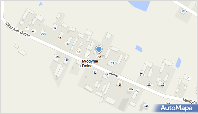 Młodynie Dolne, Młodynie Dolne, 29a, mapa Młodynie Dolne