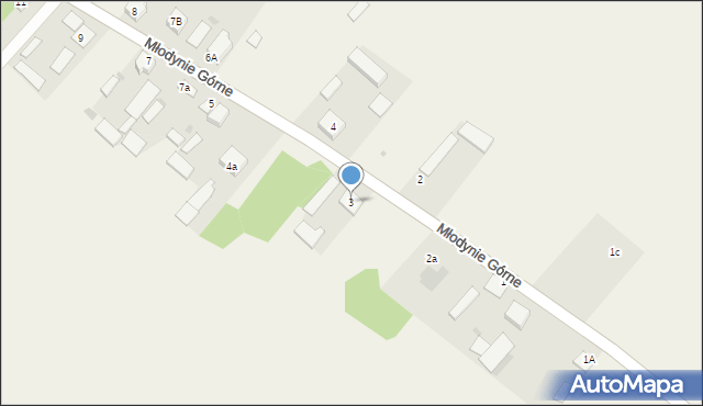 Młodynie Górne, Młodynie Górne, 3, mapa Młodynie Górne