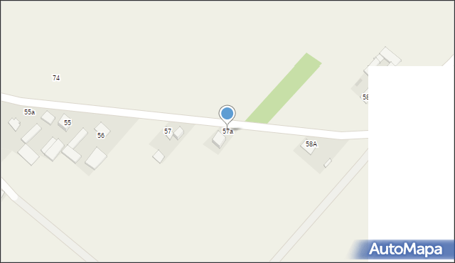 Młodynie Górne, Młodynie Górne, 57a, mapa Młodynie Górne
