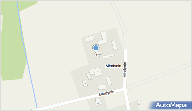 Młodynin, Młodynin, 1, mapa Młodynin