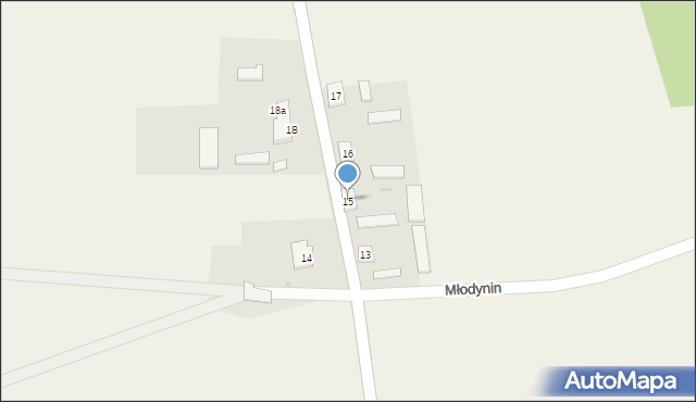Młodynin, Młodynin, 15, mapa Młodynin