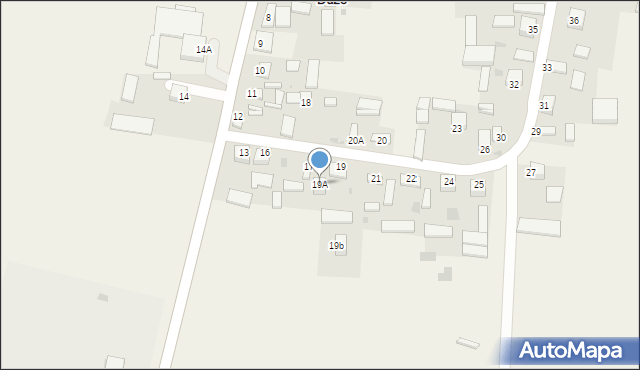 Młodzawy Duże, Młodzawy Duże, 19A, mapa Młodzawy Duże