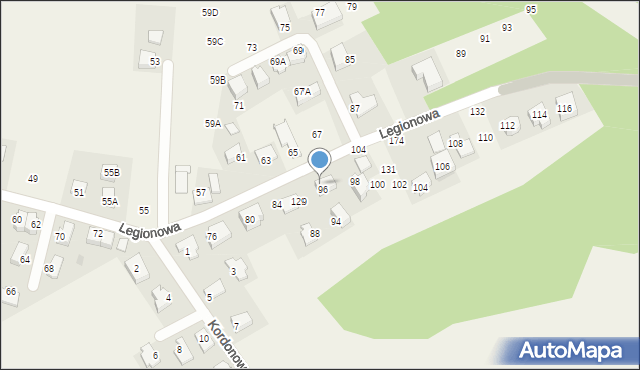 Młodziejowice, Młodziejowice, 103, mapa Młodziejowice