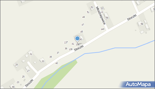 Młodziejowice, Młodziejowice, 138, mapa Młodziejowice