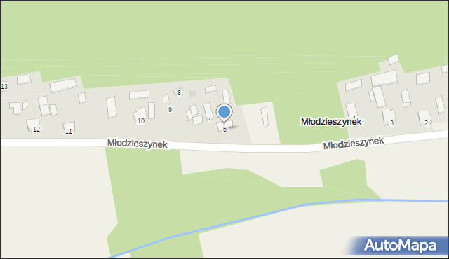 Młodzieszynek, Młodzieszynek, 6, mapa Młodzieszynek