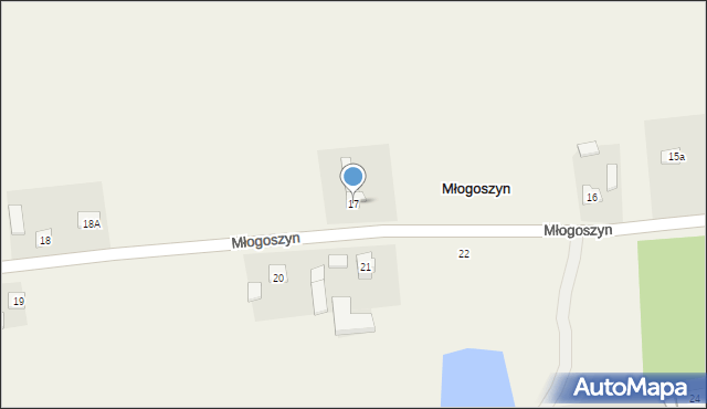 Młogoszyn, Młogoszyn, 17, mapa Młogoszyn