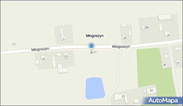 Młogoszyn, Młogoszyn, 22, mapa Młogoszyn