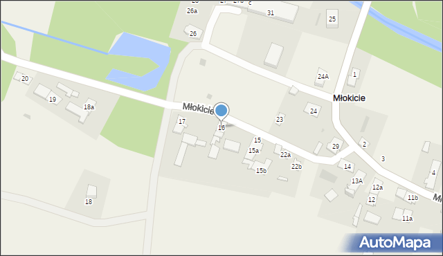 Młokicie, Młokicie, 16, mapa Młokicie