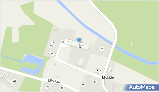 Młokicie, Młokicie, 31, mapa Młokicie