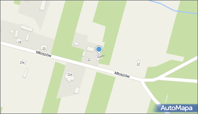 Młoszów, Młoszów, 21A, mapa Młoszów