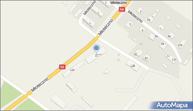 Młoteczno, Młoteczno, 12, mapa Młoteczno