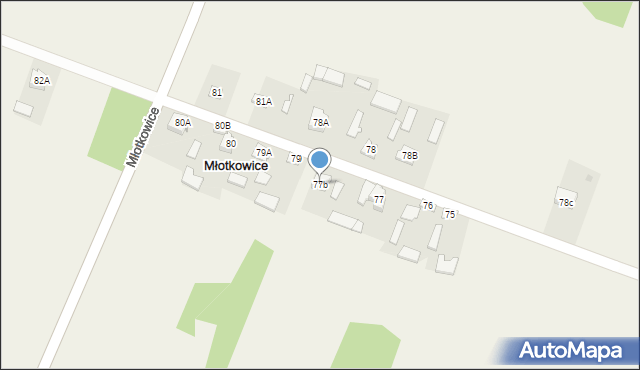 Młotkowice, Młotkowice, 77b, mapa Młotkowice