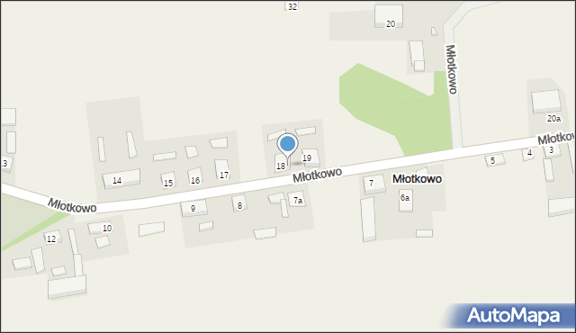 Młotkowo, Młotkowo, 18a, mapa Młotkowo